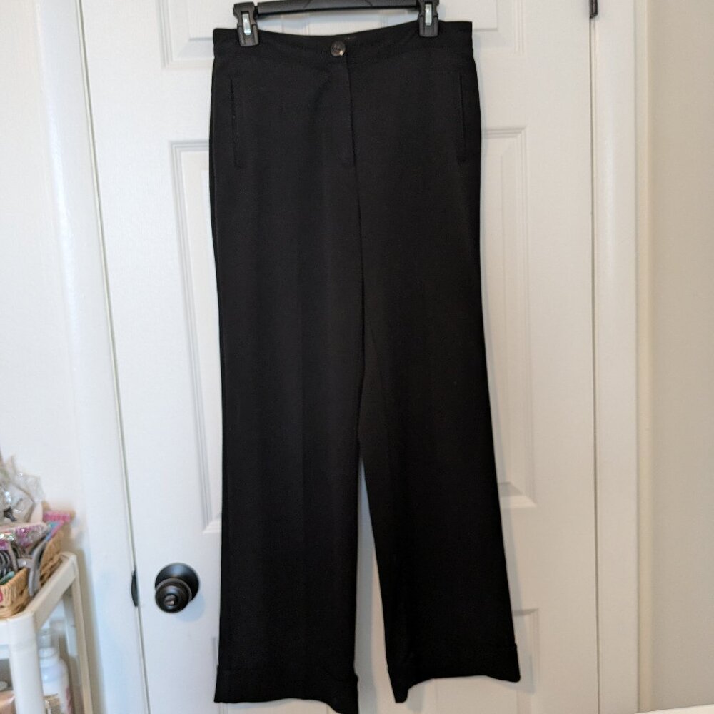 MetroStyle stretch cuffed hem dress pants size 8